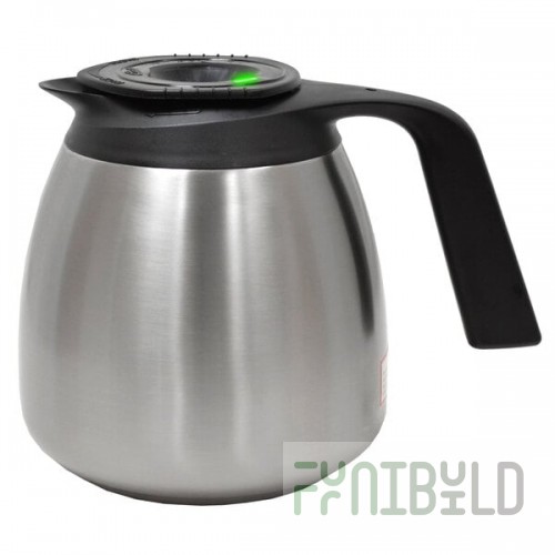 Curtis TFT64 FreshTrac 64 oz. Thermal Stainless Steel Coffee Decanter with Brew Through Lid
