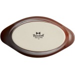 Tuxton DMN-080 Mahogany 8 oz. Oval China Welsh Rarebit - 12/Case