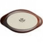 Tuxton DMN-080 Mahogany 8 oz. Oval China Welsh Rarebit - 12/Case