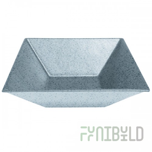 G.E.T. Enterprises BSD16SB Bugambilia 13.5 Qt. Classic Textured Finish Sky Blue Granite Resin-Coated Aluminum XL Deep Square Bowl