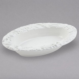 Bon Chef 5502PWHT 10 Qt. White Sandstone Finish Cast Aluminum Pasta Bowl