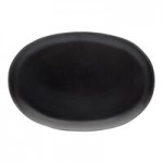 10 Strawberry Street Matte Wave 122 oz. Round Black Stoneware Serving Bowl - 4/Case