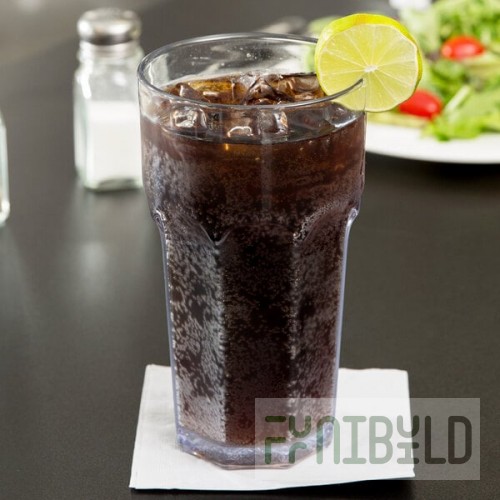 Carlisle 583207 Louis 32 oz. Clear SAN Plastic Tumbler - 4/Pack