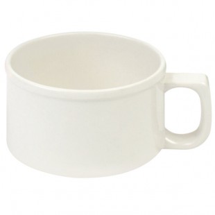 Thunder Group CR9016V 10 oz. Ivory Melamine Soup Mug with Handle - 12/Pack Thunder Group CR9016V 10 oz. Ivory Melamine Soup Mug with Handle - 12/Pack