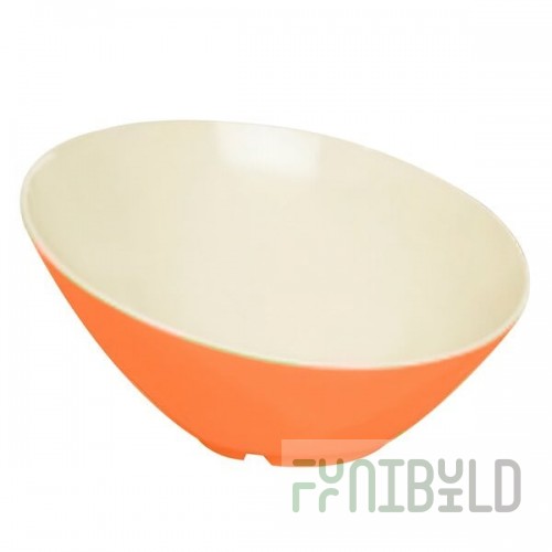 GET B-788-ST Keywest 16 oz. Sunset Slanted Melamine Catering Bowl