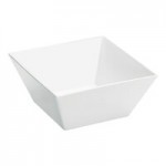 Cal-Mil SR2030-13 Black Two Tier Metal Wire Stand with Square Melamine Bowls - 9