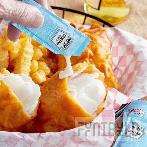 Heinz 12 Gram Tartar Sauce Portion Packets - 200/Case