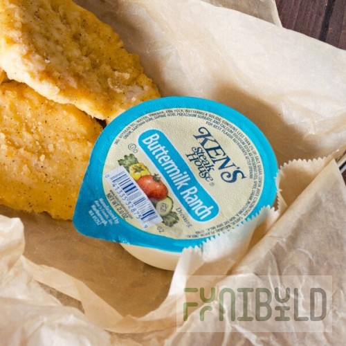 Ken's Foods 2 oz. Buttermilk Ranch Dressing Cup - 72/Case