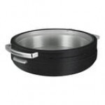 Smart Buffet Ware T-Collection by Front of the House 6.5 Qt. Stainless Steel Round Induction Chafer with Food Pan BCH016MSS18