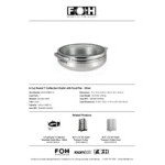 Smart Buffet Ware T-Collection by Front of the House 6.5 Qt. Stainless Steel Round Induction Chafer with Food Pan BCH016MSS18