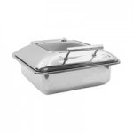 TableCraft CW40160 7 Qt. Full-Size Stainless Steel Quick View Electric Chafer with Stand - 110V