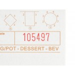 Choice 1 Part Tan and White Guest Check with Note Space, Beverage Lines, and Bottom Guest Receipt - 2,000/Case