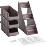 Choice Black 3-Tier Self-Serve Organizer Set with 3 Bins and 2 Label Sheets Choice Black 3-Tier Self-Serve Organizer Set with 3 Bins and 2 Label Sheets