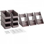 Choice Black 3-Tier Self-Serve Organizer Set with 3 Bins and 2 Label Sheets Choice Black 3-Tier Self-Serve Organizer Set with 3 Bins and 2 Label Sheets