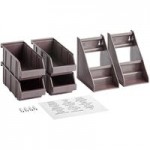 Choice Black 3-Tier Self-Serve Organizer Set with 3 Bins and 2 Label Sheets Choice Black 3-Tier Self-Serve Organizer Set with 3 Bins and 2 Label Sheets