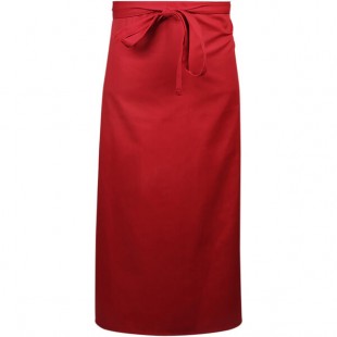 Mercer Culinary M61130RD Genesis® Red Poly-Cotton Bistro Apron - 33