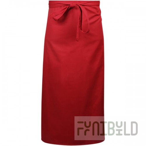 Mercer Culinary M61130RD Genesis® Red Poly-Cotton Bistro Apron - 33