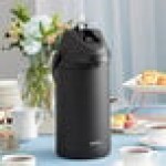 Acopa 4 Liter Stainless Steel Lined Matte Black Airpot with Metal Lever Acopa 4 Liter Stainless Steel Lined Matte Black Airpot with Metal Lever