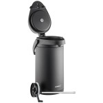Acopa 4 Liter Stainless Steel Lined Matte Black Airpot with Metal Lever Acopa 4 Liter Stainless Steel Lined Matte Black Airpot with Metal Lever