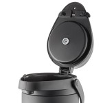 Acopa 4 Liter Stainless Steel Lined Matte Black Airpot with Metal Lever Acopa 4 Liter Stainless Steel Lined Matte Black Airpot with Metal Lever