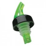 Precision Pours 999 BL C/F Ocean Blue Free Flow Liquor Pourer with Collar and Fliptop - 12/Pack Precision Pours 999 BL C/F Ocean Blue Free Flow Liquor Pourer with Collar and Fliptop - 12/Pack