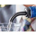 Acopa Black Angled Liquor Speed Pourer - 12/Pack