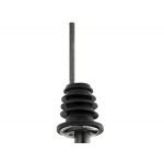 Acopa Black Angled Liquor Speed Pourer - 12/Pack