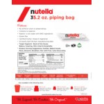 Nutella Hazelnut Spread 2.2 lb. Piping Bag - 6/Case