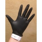 Lavex Powder-Free Disposable Nitrile Black 5 Mil Thick Textured Gloves - Extra Large - 1,000/Case