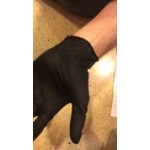 Lavex Powder-Free Disposable Nitrile Black 5 Mil Thick Textured Gloves - Extra Large - 1,000/Case