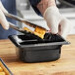 Vollrath 9062420 Super Pan® 1/6 Size Black High Heat Plastic Food Pan - 2 1/2 Vollrath 9062420 Super Pan® 1/6 Size Black High Heat Plastic Food Pan - 2 1/2
