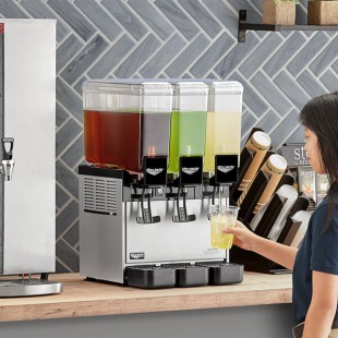 Vollrath VBBC3-37-A Triple 2.11 Gallon Bowl Refrigerated Beverage Dispenser - 115V