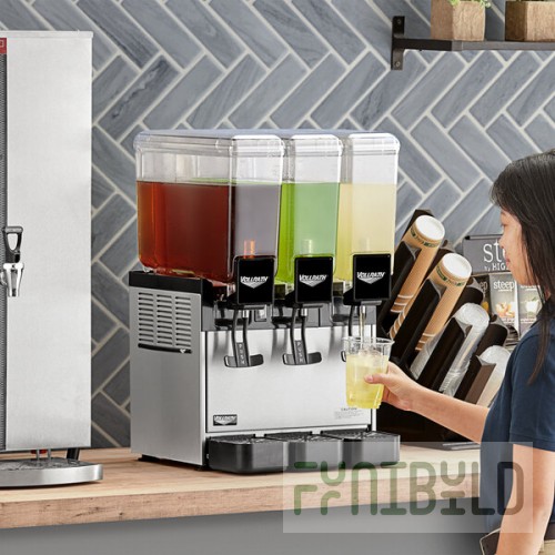 Vollrath VBBC3-37-A Triple 2.11 Gallon Bowl Refrigerated Beverage Dispenser - 115V