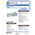 Beverage-Air WTFCS72HC 4 Drawer 72 Beverage-Air WTFCS72HC 4 Drawer 72