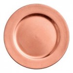 Visions 12 oz. White Plastic Bowl with Rose Gold / Copper Bands - 150/Case