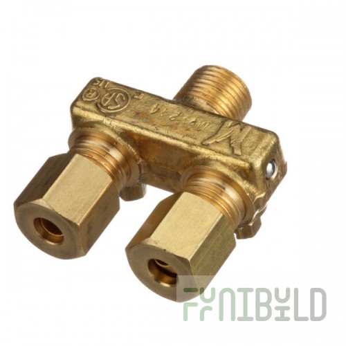 Garland / US Range 1510402 Gum Valve (Double) 3/16 X 3/16