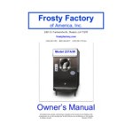 Frosty Factory 237W 12 Qt. Water-Cooled Frozen Cocktail Machine with Refrigerated Hopper - 115V Frosty Factory 237W 12 Qt. Water-Cooled Frozen Cocktail Machine with Refrigerated Hopper - 115V