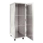 New Age Industrial Heavy-Duty Series 20-Pan Front-Load Full-Size Mobile Angle-Ledge Aluminum Enclosed Sheet Pan Rack 97718