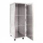 New Age Industrial Heavy-Duty Series 20-Pan Front-Load Full-Size Mobile Angle-Ledge Aluminum Enclosed Sheet Pan Rack 97718