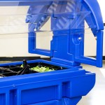 Cambro VBRU5186 Navy Blue 5' Versa Ultra Food / Salad Bar with Storage and Standard Casters Cambro VBRU5186 Navy Blue 5' Versa Ultra Food / Salad Bar with Storage and Standard Casters