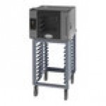 Cadco Bakerlux Station BLS-4HTR-1 4-Shelf Half Size Heavy-Duty Digital Countertop Convection Oven with Right Side Door, Touch Control Panel, and Stand - 208-240V Cadco Bakerlux Station BLS-4HTR-1 4-Shelf Half Size Heavy-Duty Digital Countertop Convection Oven with Right Side Door, Touch Control Panel, and Stand - 208-240V