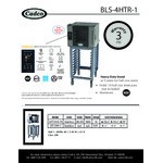 Cadco Bakerlux Station BLS-4HTR-1 4-Shelf Half Size Heavy-Duty Digital Countertop Convection Oven with Right Side Door, Touch Control Panel, and Stand - 208-240V Cadco Bakerlux Station BLS-4HTR-1 4-Shelf Half Size Heavy-Duty Digital Countertop Convection Oven with Right Side Door, Touch Control Panel, and Stand - 208-240V