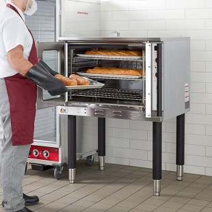 Cooking Performance Group FEC-100-B Single Deck Standard Depth Full Size Electric Convection Oven - 208V, 1 Phase, 11 kW Cooking Performance Group FEC-100-B Single Deck Standard Depth Full Size Electric Convection Oven - 208V, 1 Phase, 11 kW