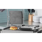 Avantco PG400S Commercial Dual Panini Sandwich Grill with Smooth Plates and 19 5/8 Avantco PG400S Commercial Dual Panini Sandwich Grill with Smooth Plates and 19 5/8
