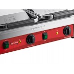 Avantco PG400S Commercial Dual Panini Sandwich Grill with Smooth Plates and 19 5/8 Avantco PG400S Commercial Dual Panini Sandwich Grill with Smooth Plates and 19 5/8