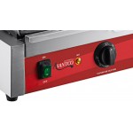 Avantco PG400S Commercial Dual Panini Sandwich Grill with Smooth Plates and 19 5/8 Avantco PG400S Commercial Dual Panini Sandwich Grill with Smooth Plates and 19 5/8