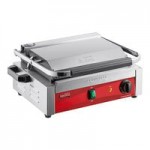 Avantco PG400S Commercial Dual Panini Sandwich Grill with Smooth Plates and 19 5/8 Avantco PG400S Commercial Dual Panini Sandwich Grill with Smooth Plates and 19 5/8