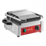 Avantco PG400S Commercial Dual Panini Sandwich Grill with Smooth Plates and 19 5/8 Avantco PG400S Commercial Dual Panini Sandwich Grill with Smooth Plates and 19 5/8