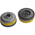Honeywell N-Series Magenta / White Acid Gas / Formaldehyde Cartridge with P100 Particulate Filter 7582P100L - 2/Pack Honeywell N-Series Magenta / White Acid Gas / Formaldehyde Cartridge with P100 Particulate Filter 7582P100L - 2/Pack