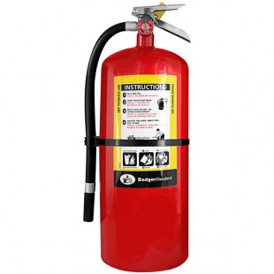 Badger 22682 20 lb. Standard ABC Multipurpose Dry Chemical Fire Extinguisher with Wall Hook - UL Rating 6-A:120-B:C Badger 22682 20 lb. Standard ABC Multipurpose Dry Chemical Fire Extinguisher with Wall Hook - UL Rating 6-A:120-B:C